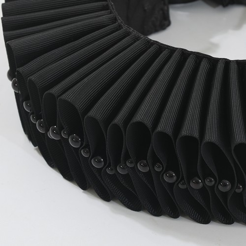 Renaissance Ruff Collar & lace cuffs Set Halloween Clown Collar Ruff neckwear - Bild 24 von 42