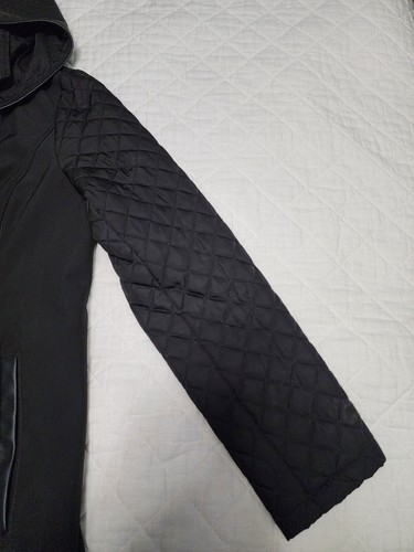 Giacca cappotto Michael Michael Kors donna con cappuccio impermeabile anorak nero medio - Foto 6 di 14