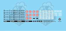 Panama Canal Railway Twin Stack Double Stack N Scale Decal Set