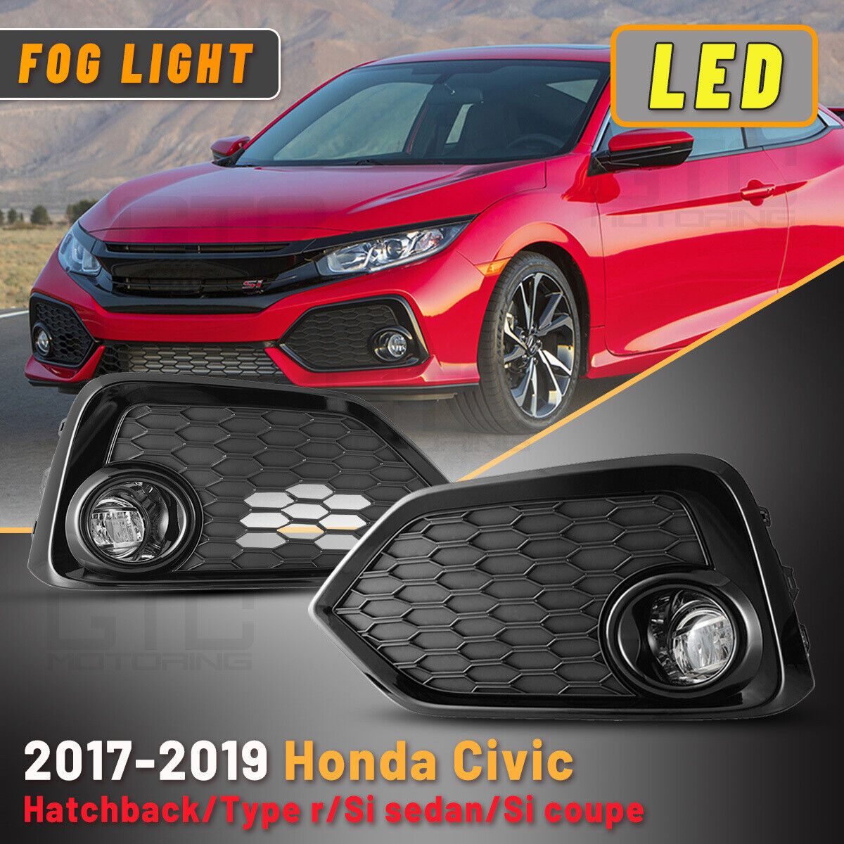 Headlamp and Fog Lamp Kit | HONDA CIVIC HATCHBACK EX & LX 2019 Headlamp and Fog Lamp Kit | HONDA CIVIC HATCHBACK EX & LX 2019