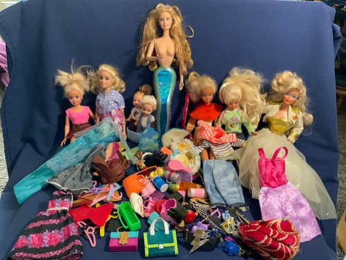 Lote De Colección Más de 80 Barbie Patrón Kelly Ropa Accesorios Muñecas Estuche - Imagen 11 de 11
