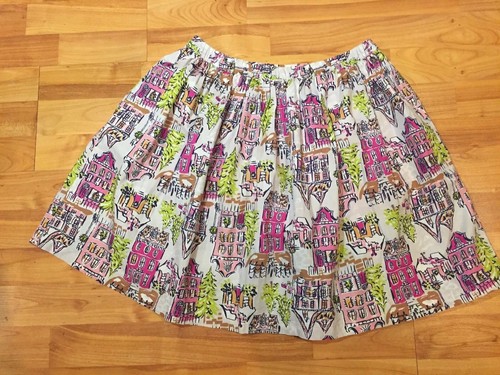 Lands’ End Girls Sz. 12+ Christmas Holiday Woven Skort