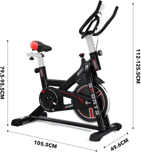 Exercise Bike Stationary Spin Bicycle Indoor Cycling Trainer Home Gym Workout Pe - Picture 5 of 7