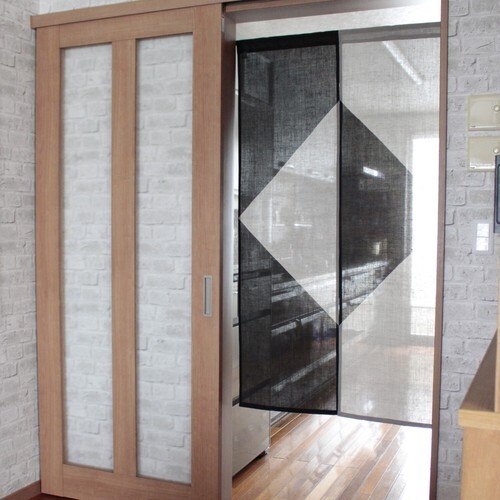 Niigata Noren Japanese Cotton Linen door curtain Shoen square Light and Shade - Picture 5 of 9