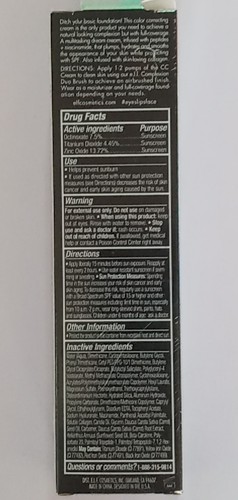 e.l.f. Camo CC Cream - 1.05oz (Deep 540 N) neutral warm undertones SPF 30 - Picture 2 of 4