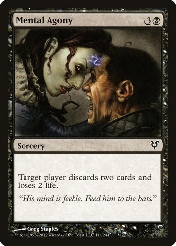 MENTAL AGONY X 4 E/X+ AVACYN RESTORED MTG