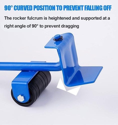 Heavy Furniture Lifter Shifter Remover Roller Wheels Moving Tools Kit Move Set - Picture 7 of 12