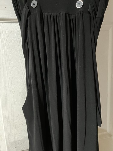 Women’s Dress Dori Black 3XL button detail - Bild 3 von 5