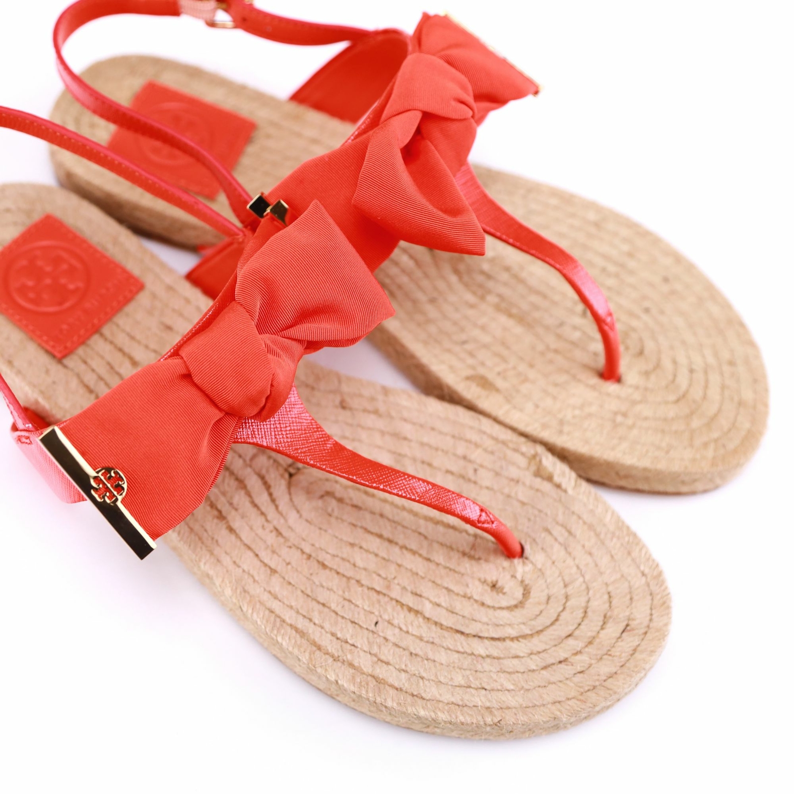 NIB Tory Burch BOWTIE PENNY Sandal in Poppy Red , 8 | eBay