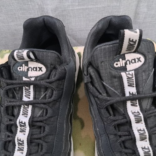 Nike Sportswear Air Max 95 SE Pull Tab Black White AQ4129-002 Mens Size 10.5 - Picture 5 of 13