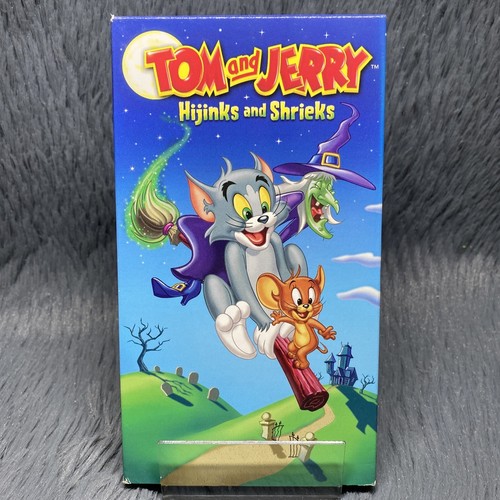 Tom and Jerry Hijinks and Shrieks Halloween VHS 2003 Warner Brothers Cartoon - Picture 2 of 8