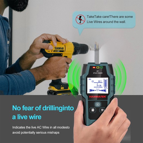 5 in 1 Stud Finder Wall Wood Scanner Detector Metal Studs Pipe Wire LCD Detector - Picture 4 of 10