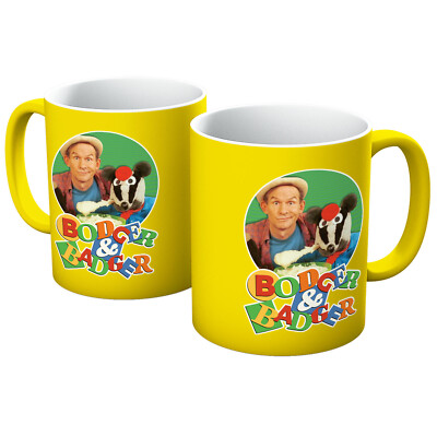 BODGER & BADGER KINDER TV SHOW 90ER KINDER COMEDY TASSE IN VERSCHIEDENEN FARBEN