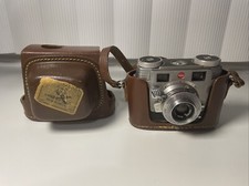 Kodak Signet 35 Vtg 50  s Camera w Synchro300 ShutterEktar 44mm Lens  Case READ 