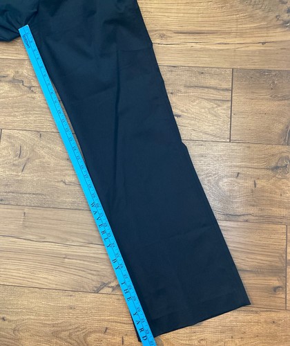 Elie Tahari Black Dress Pants Flat front Size 12 W 36 x L 32/33 Retail $150+ - Picture 5 of 6