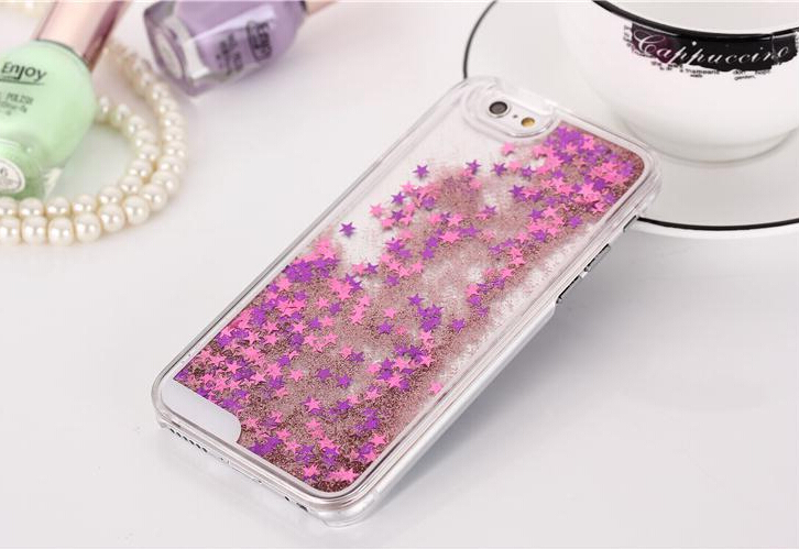 Clear Dynamic Liquid Glitter Colored Paillette Quicksand Case Cover For Phones - Picture 7 of 15