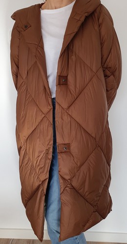 Steppjacke Damen Größe 36 Cinque Oversize Hellbraun Kramell Neu mit Kapuze  - Bild 3 von 9
