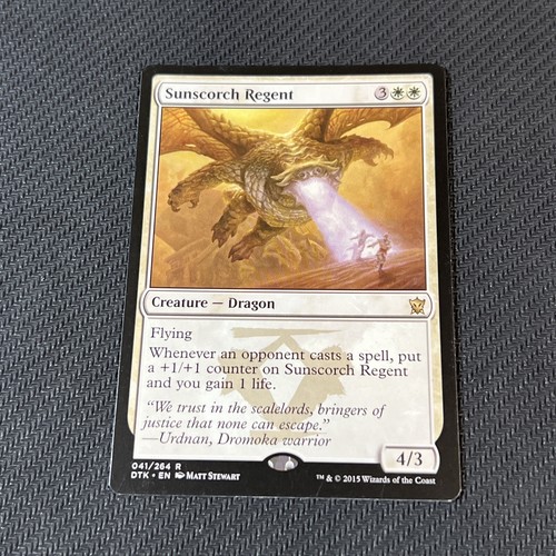 Sunscorch Regent Magic The Gathering Mtg Dragons of Tarkir Card - Picture 1 of 5