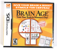 Brain Age: Train Your Brain in Minutes a Day (Nintendo DS, 2006) New Sealed