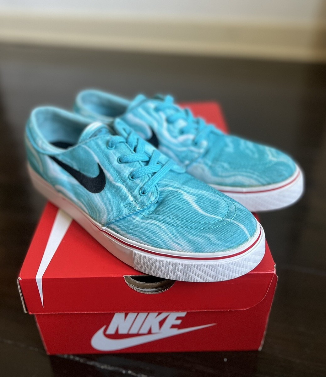 Size 6.5 Nike Zoom Stefan Janoski Canvas Premium 6 Ocean Cool Blue 2016