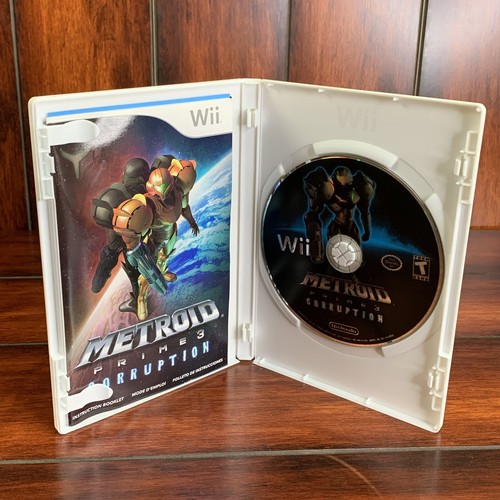 Nintendo Wii Metroid Prime 3 Corruption Video Game Manual Case Tested Works 2007 - Picture 5 of 5