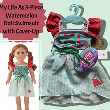 My Life As Watermelon Summer Dress for 18" Doll Fits American Girl Dolls