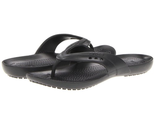 New Women's Crocs Black Kadee Flip-Flop Sandal Shoes SZ 6 7