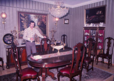Spanish b�xer Pedro Carrasco at home Madrid Spain 1976 Old Photo
