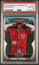 2023 Bowman Chrome Elian Soto Mega Box Mojo Refractor Nationals PSA 10
