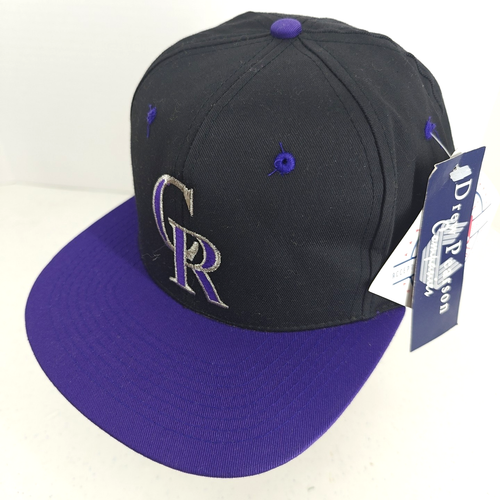Vintage Drew Pearson SnapBack Baseballmütze Colorado Rockies MLB SELTEN NEU MIT ETIKETT NEU CR - Bild 1 von 12