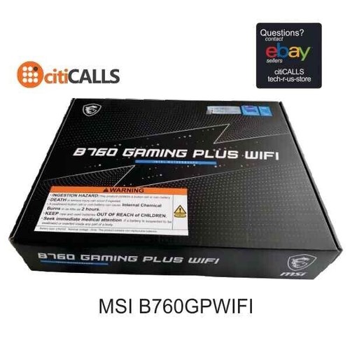 MSI B760GPWIFI B760 GAMING PLUS WIFI Gaming Desktop Motherboard - Picture 4 of 7