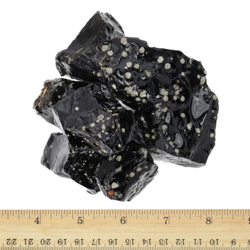Schneeflocke Obsidian - raue Felsen zum Taumeln - Großhandel Steinkristall (Mexiko) - Bild 8 von 40