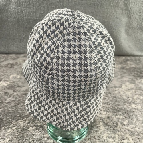 Nike Bucket Hat Womens Small Grey Houndstooth Metallic Swoosh Logo Outdoor Golf - Picture 4 of 9