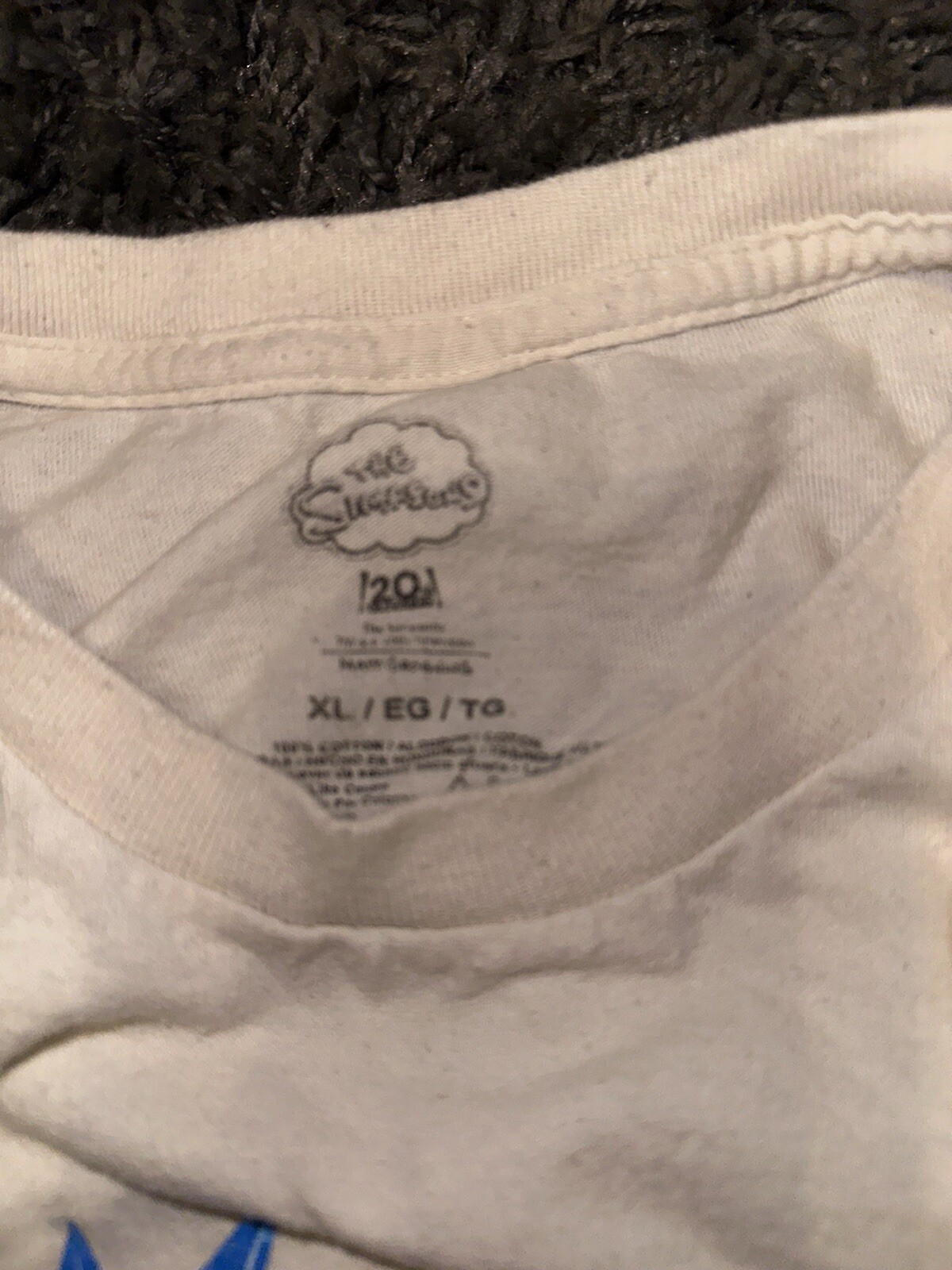 Cream Bart Simpson Skeleton Tee - image 2