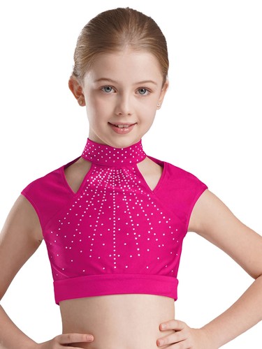 2Pcs Kid Girl Yoga Shorts Set Sports Crop Tops Dance Slim Pants Workout Swimwear - Picture 61 of 76