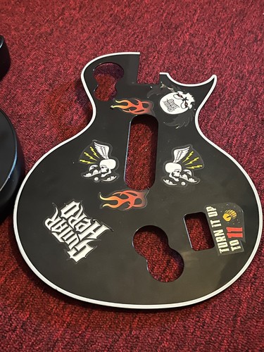 XBOX 360 Guitar Hero Red Octane Gibson Les Paul Wireless Controller WORKS READ - Picture 16 of 18