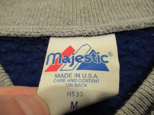Majestic Buffalo Bills Baumwollmischung College Jacke Herren mittelblau Druckknopf - Bild 4 von 9