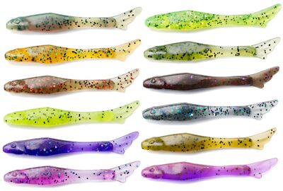 Fishup Tiny 1,5'' 4,1cm - 12 Gummifische, Spinnköder, Barschköder, Forellenköder