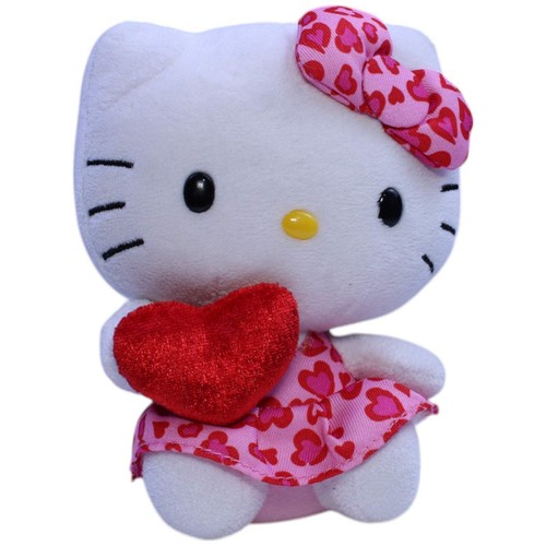 Hello Kitty by Sanrio, Katze mit Herz & Herzkleid Kuscheltier 15 cm, gebraucht v - Bild 8 von 9