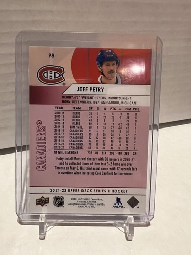 Jeff Petry Upper Deck Exclusives /100 - Picture 2 of 2