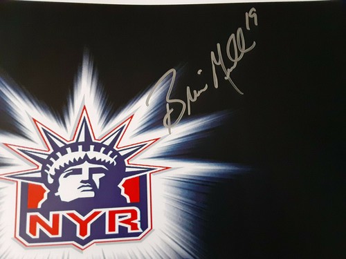 New York Rangers Jeff Beukeboom & Brian Mullen autographed 11x17 color photo - Picture 2 of 3