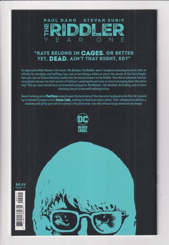 RIDDLER: YEAR ONE 1 2 3 4 5 or 6 NM 2023 DC comics sold SEPARATELY you PICK - Picture 8 of 18