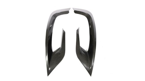 For Benz W222 Sport S63 REAL CARBON Front Bumper Fins Canards Vent Splitter - Picture 12 of 13