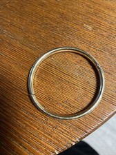12k Gold Etched Bangle Bracelet Brand Kidd Kraft - Fits Child
