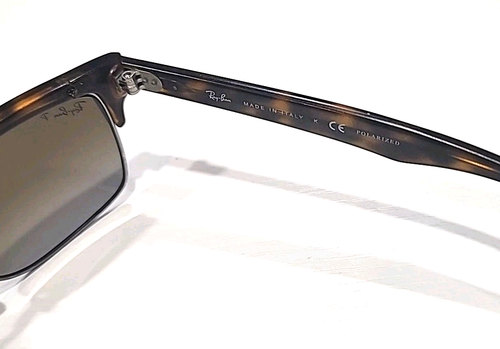 Ray Ban RB4190 878/M2 Tortoise Silver Brown Square Sunglasses 52-19 145 READ - Picture 9 of 11
