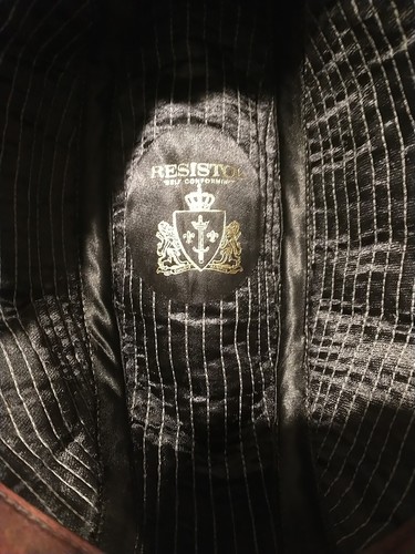 Vintage Resistol Fedora 1950s Plaid Size 7 Grey with feather Wool - Picture 10 of 11