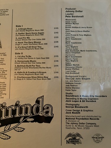 Never Opened-wrapped-Mirinda 1982 Rare Young  Country Singer Private Colorado - Bild 5 von 10