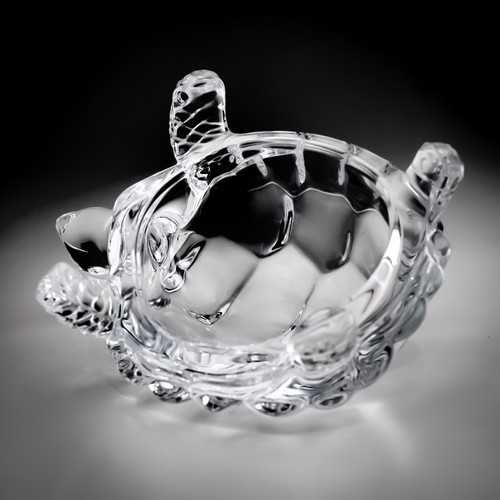 Estatuilla Tortuga Grande Cristal D’Arques Cristal Plomo Cristal Francia 17cm L 856g - Imagen 13 de 14