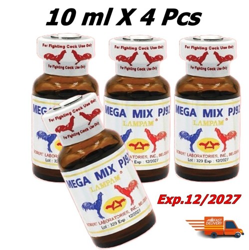 4X Pollo MEGA MIX PJ92 Suplemento Nutrir Músculos Resistente 10 ml + Seguimiento - Imagen 1 de 6
