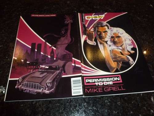JAMES BOND - PERMISSION TO DIE Comic - No 1 - Date 1989 - Eclipse Comic - Picture 4 of 4